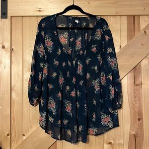 Worn once- Torrid size 2 peasant blouse